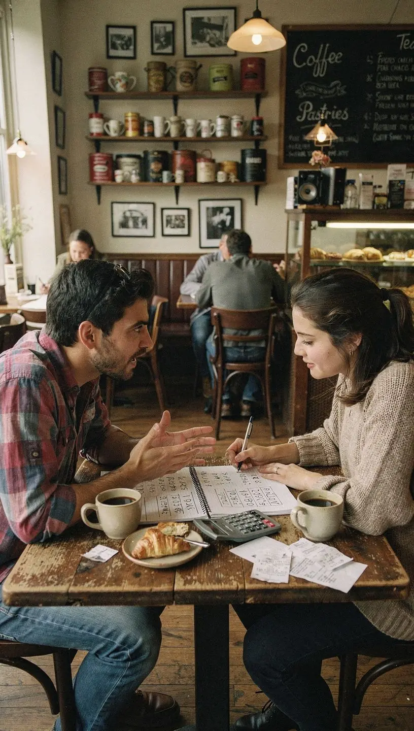 Költségvetési táblázat, amely színek segítségével emeli ki a fontos pénzügyi adatokat.