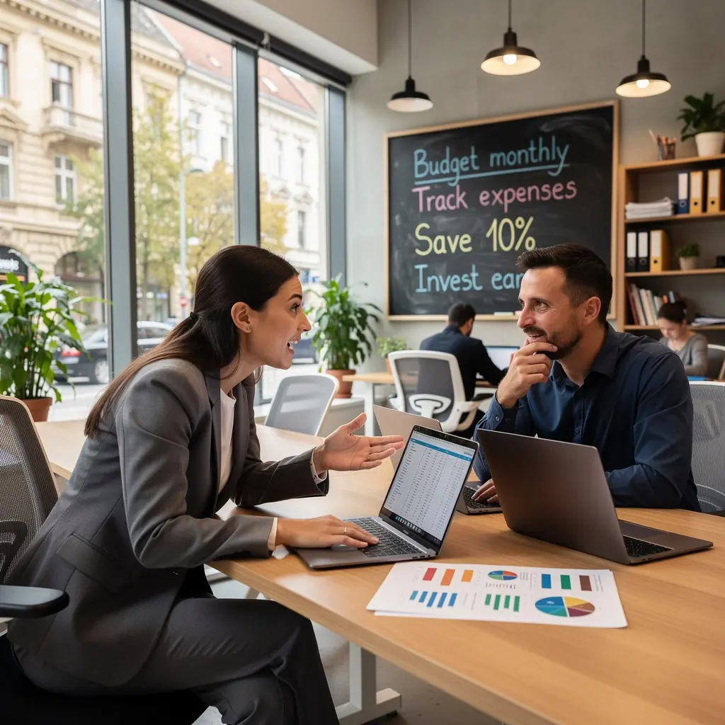 Olvasó, aki lépésről lépésre halad a pénzügyi tanulmányokban.