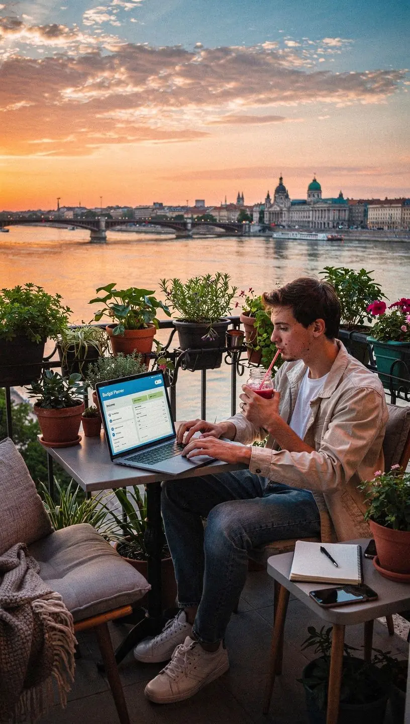 Költségvetés tervezése grafikus ábrázolása, amely bemutatja a bevételek és kiadások arányát.